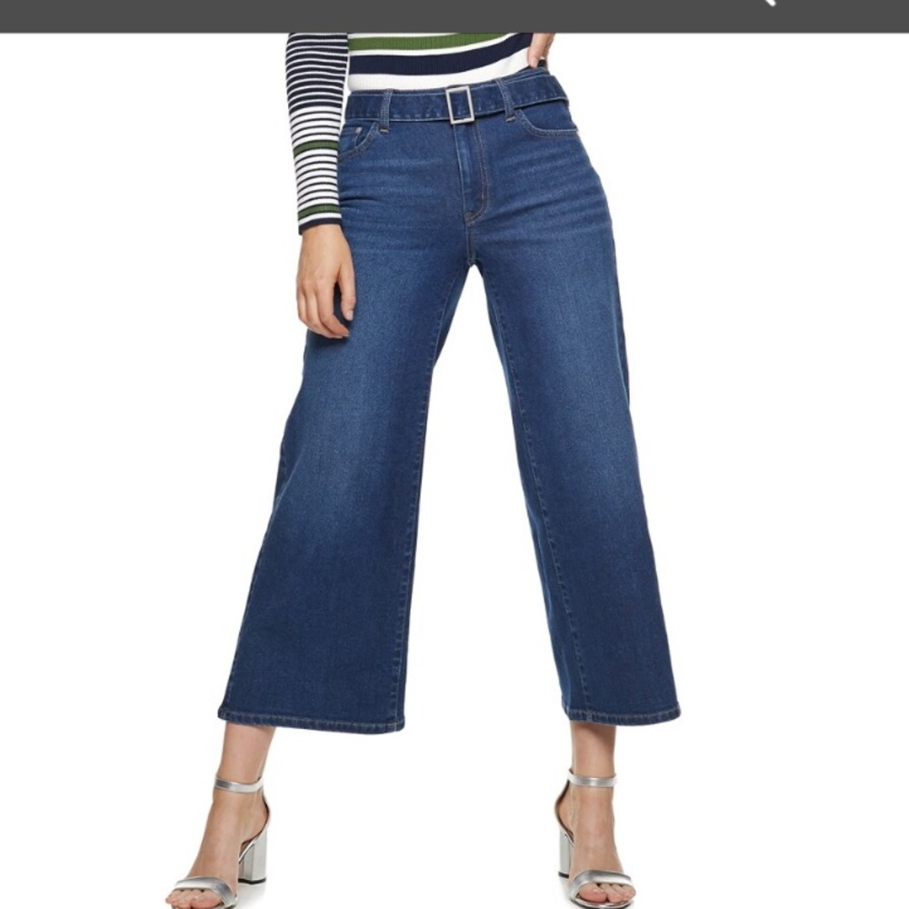 Nine West cropped wide-leg Jeans